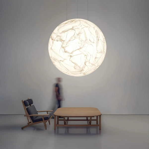 Suspension LED en métal blanc pour chambre d'enfant – Lunaris