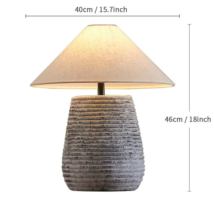 Lampe de table céramique style japonais pour salon – Zenara
