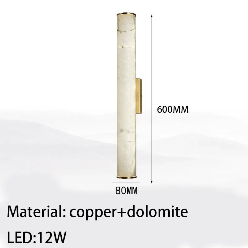 Applique murale en marbre et cuivre – Marmoria