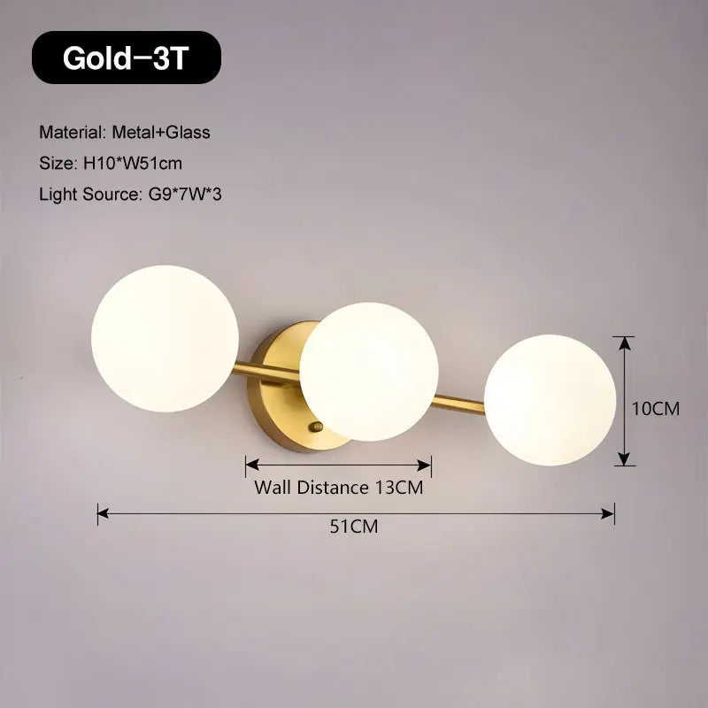 LED Zwart Metalen Wandlamp voor Slaapkamer – Novaluce