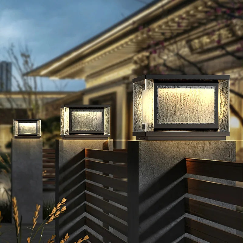 Lampadaire solaire extérieur étanche style néo-chinois – Zolaris