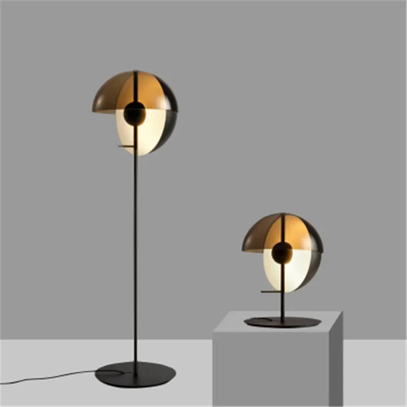 Lampadaire Vitrail Métal Design Post-Moderne – Lutopis