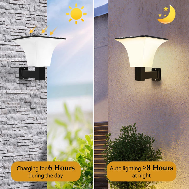 Lampe solaire extérieure étanche style Art Déco – Soleanor