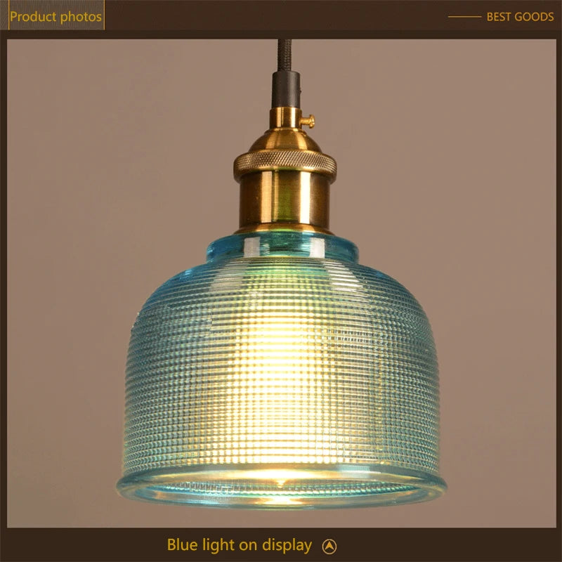 Hanglamp in gekleurd glas voor eetkamer – Arcanthe