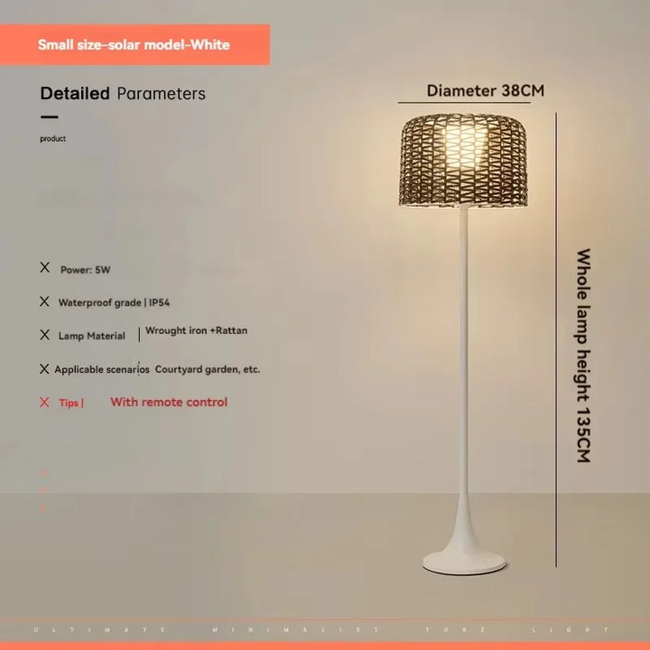 Lampe de jardin extérieur en métal tressé – Verilum