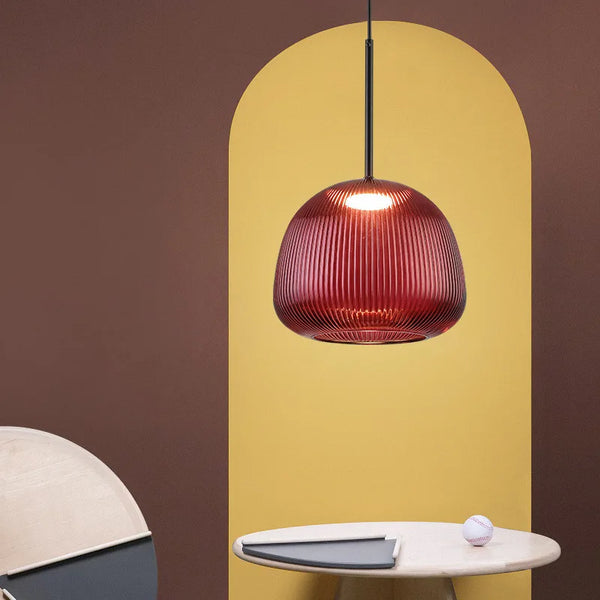 Suspension en verre coloré style médiéval pour salon – Alumine