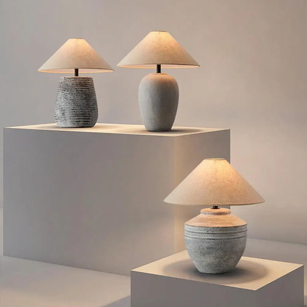 Lampe de table céramique style japonais pour salon – Zenara