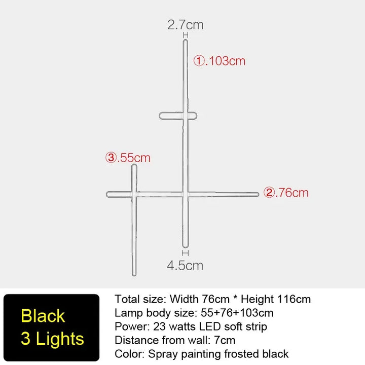 Applique Murale LED Minimaliste Noire ou Blanche pour Salon – Néoléa