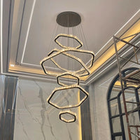 Lustre Cristal Moderne pour Salon – Crystalline