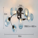 Moderne Deckenleuchte mit schwenkbaren Ringen und integrierten LEDs – Irisso