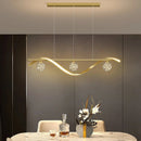 Minimalist Chandelier in Clear Glass and Modern Iron – Vivalux