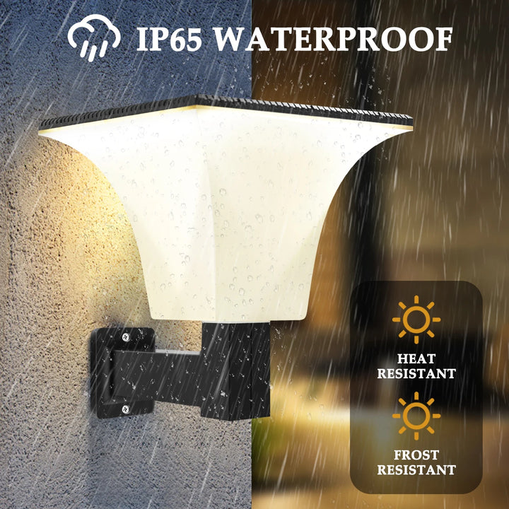 Lampe solaire extérieure étanche style Art Déco – Soleanor