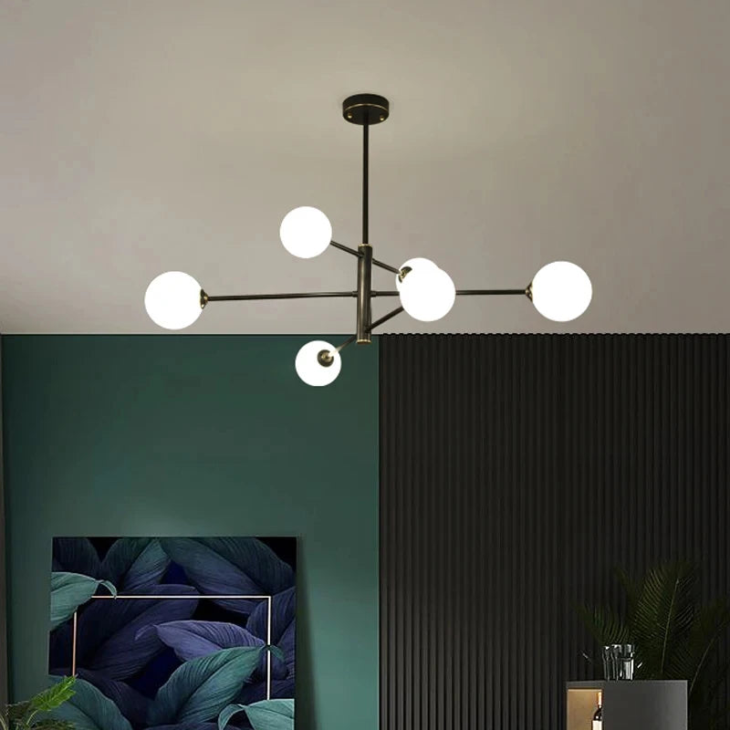 Suspension Métal Doré Forme Sphérique Design Raffiné – Orba