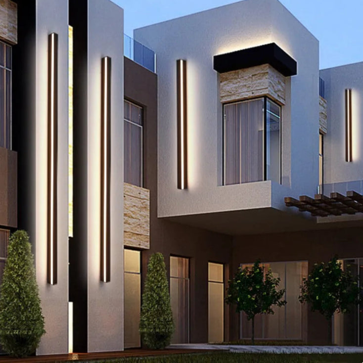 Waterdichte LED wandlamp van aluminium voor buiten – Zalendis