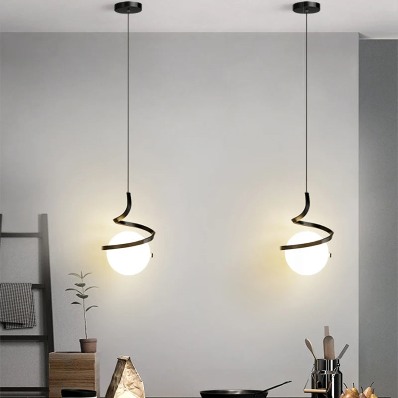 Elegante hanglamp decoratieve sfeer glas en ijzer design – Orbia