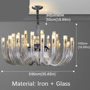 Transparent Glass Chandelier for Living Rooms and Bedrooms – Célestine