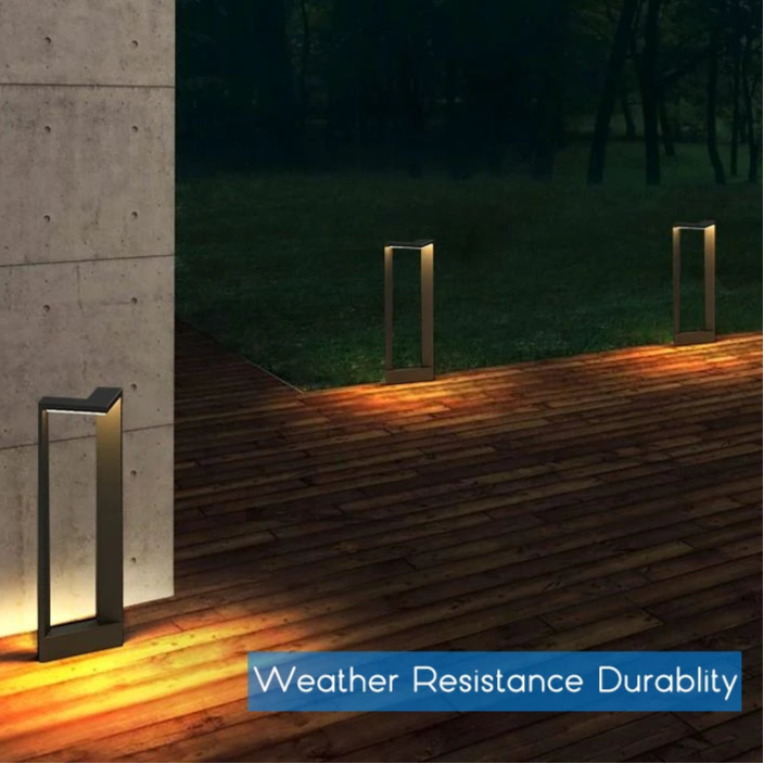 Moderne zwarte aluminium tuinlantaarn – Ataraxia