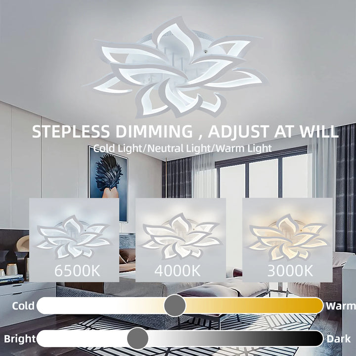 Plafonnier Acrylique Moderne Dimmable pour Salon/Chambre – Caeleste
