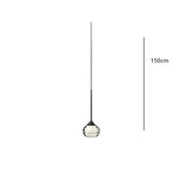 Suspension LED cristal pour chambres et salons – Cristalya
