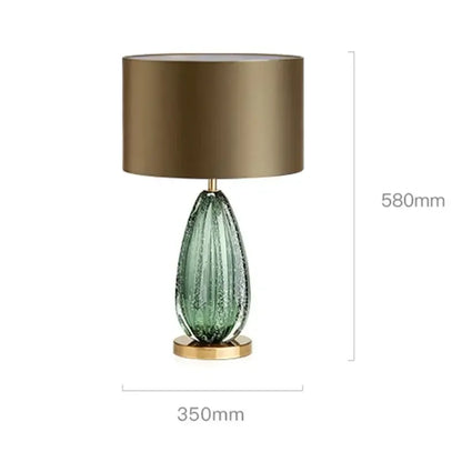 Ulmos Bedside Lamp in Artisanal Fluted Glass and Gilded Metal Vintage Design - View 10