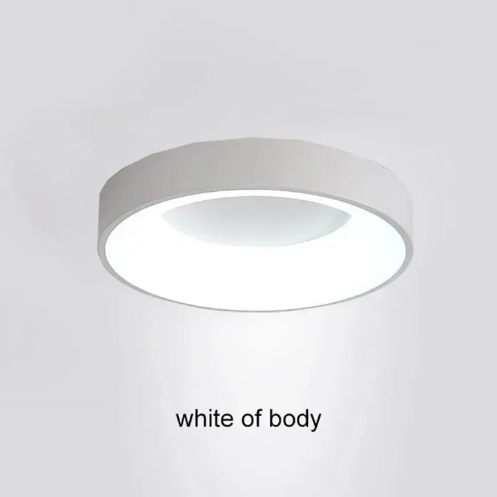 Plafonnier LED rond en métal pour salon – Ciralux