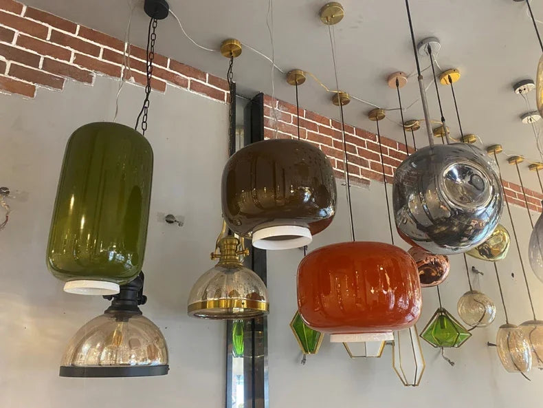 Hanglamp in gekleurd glas voor eetkamer en slaapkamer – Armoniel