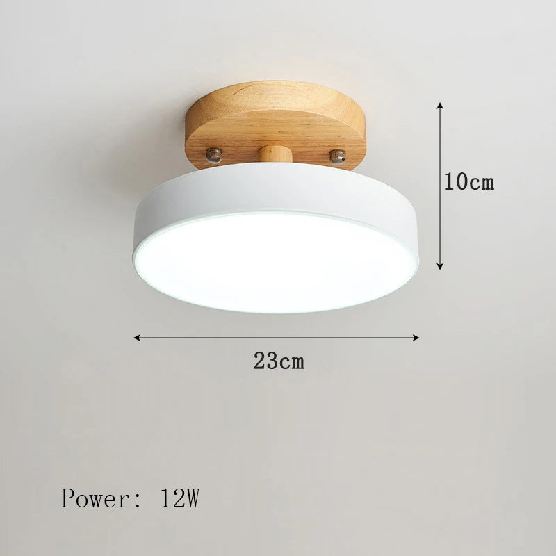 Plafonnier nordique en bois pour couloir – Arborise