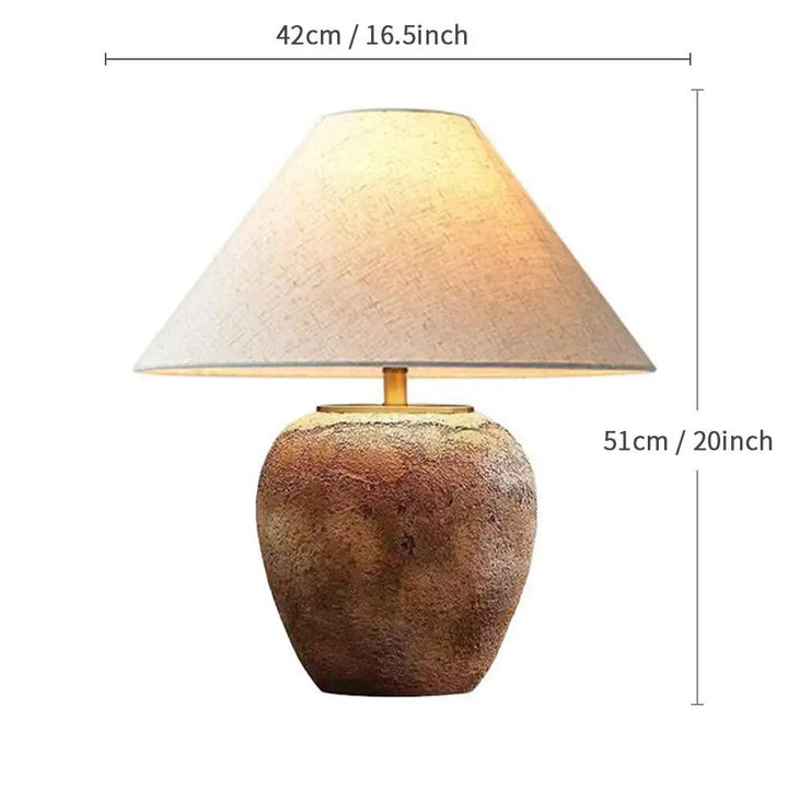 Lampe de table céramique style japonais pour salon – Zenara