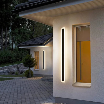 Luménia Outdoor LED Wall Sconce Linear Design Stainless Steel - View 19