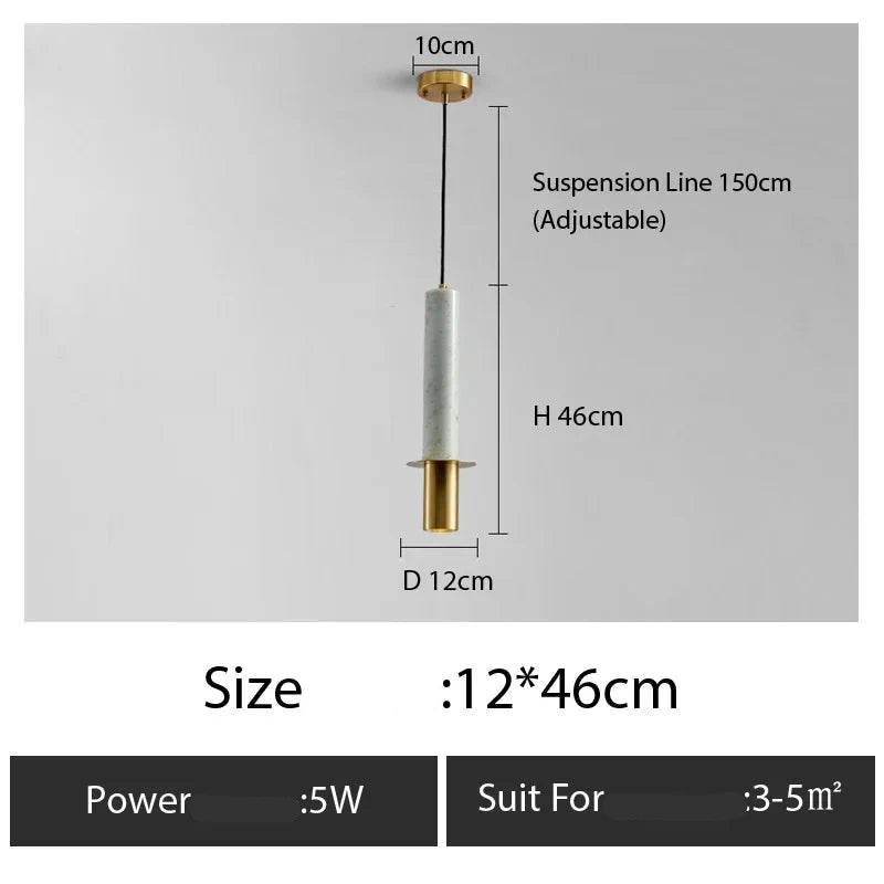 Suspension minimaliste en cuivre pour chambre – Arionelle