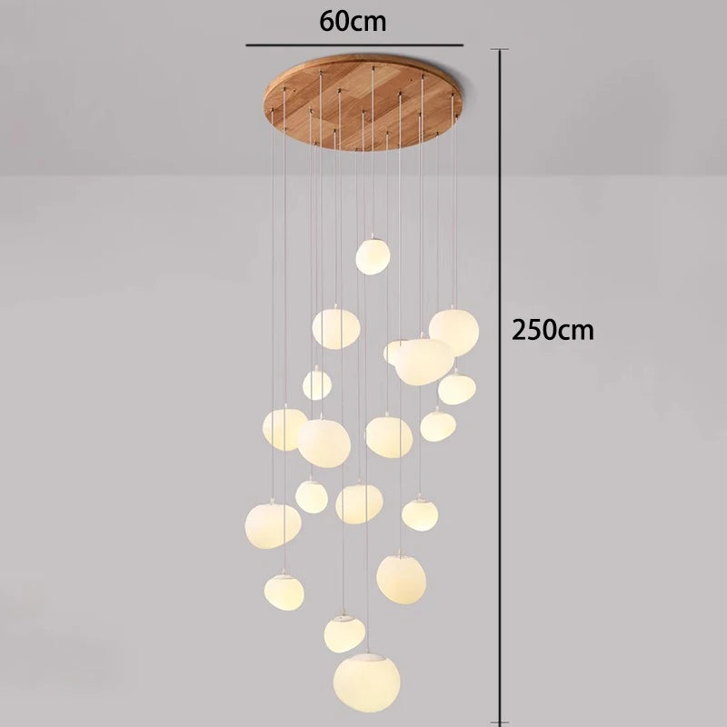 Lustre moderne en alliage pour salons et escaliers – Orialys