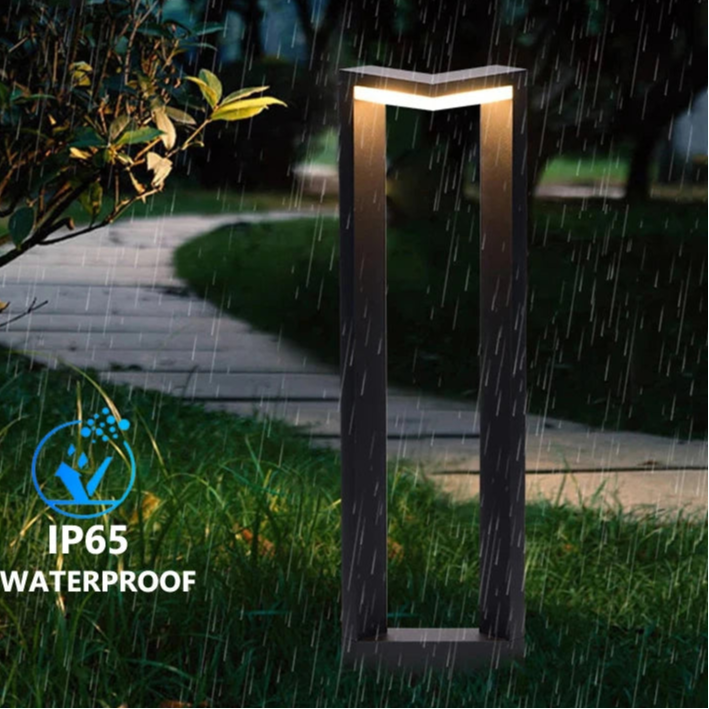 Moderne zwarte aluminium tuinlantaarn – Ataraxia