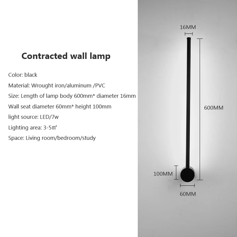 Applique murale LED moderne en fer pour décoration intérieure – Armoniel