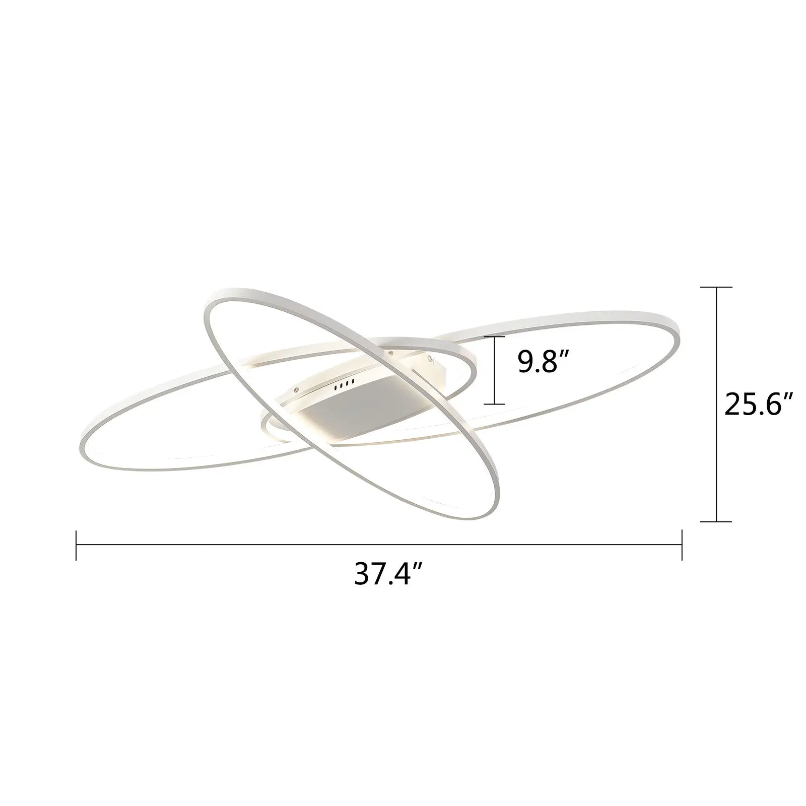 Modern plafondlamp in aluminium voor woonkamer – Alumode