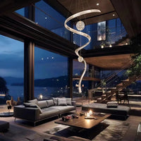 Suspension en cristal moderne pour salons – Crystella