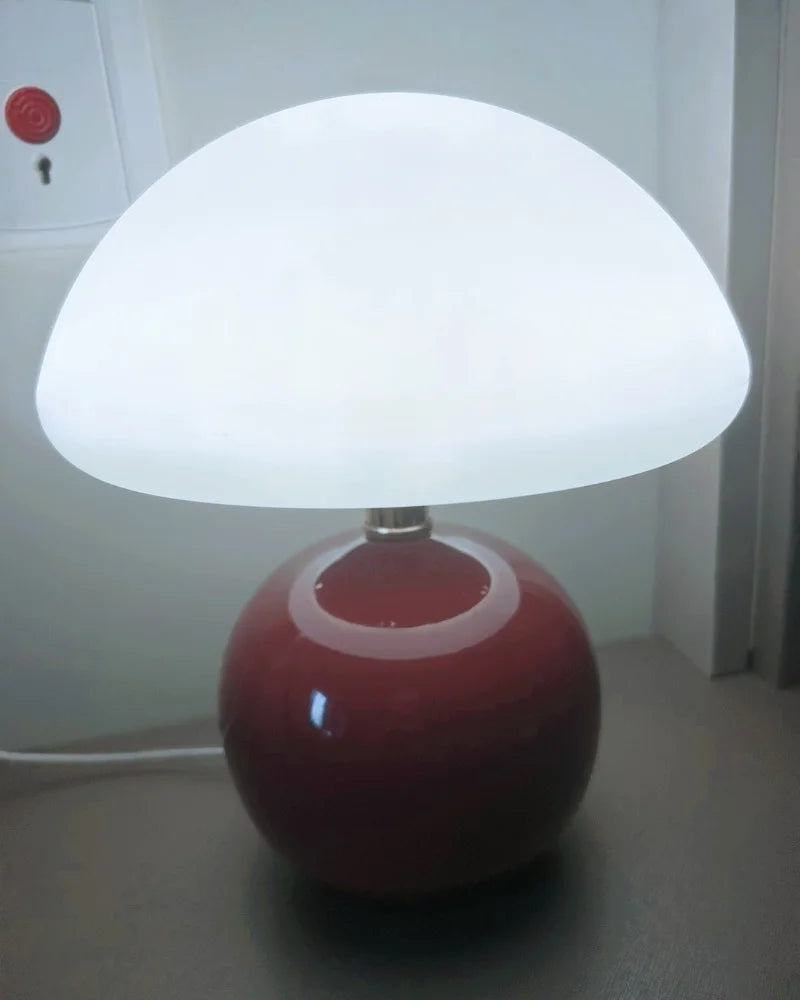 Lampe de table en céramique crémeuse pour chambre – Aureolys