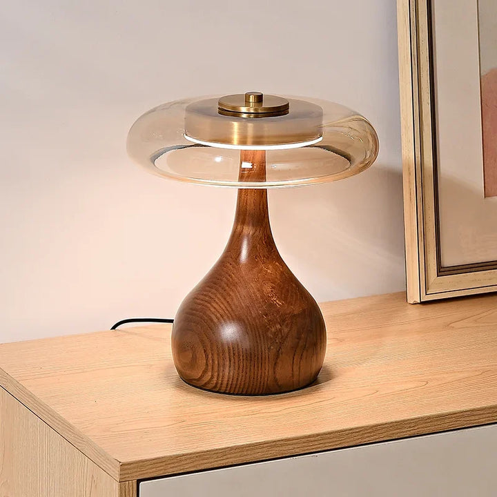 Lampe sur pied en verre rétro japonais – Zénorex
