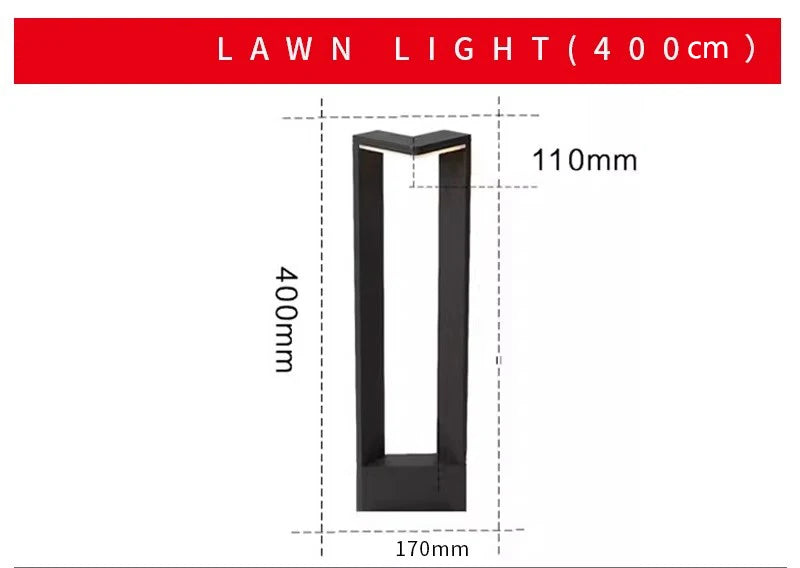 Moderne zwarte aluminium tuinlantaarn – Ataraxia