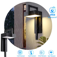 Applique murale LED en acier noir pour extérieur – Armonéa