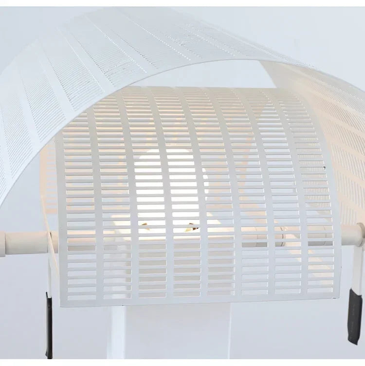 Moderne Hanglamp in Zwart en Wit Metaal voor Woonkamer – Zébrano