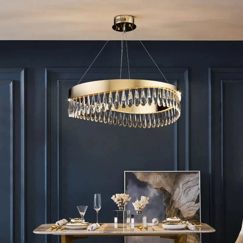 LustreLuxueuse Réglable en Hauteur Design Brillant – Aurora