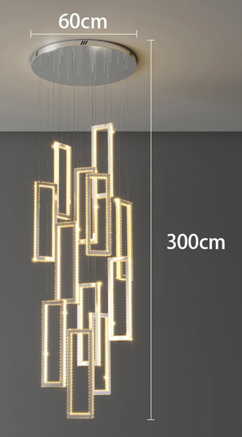 Lustre moderne en cristal pour salon – Cristarion