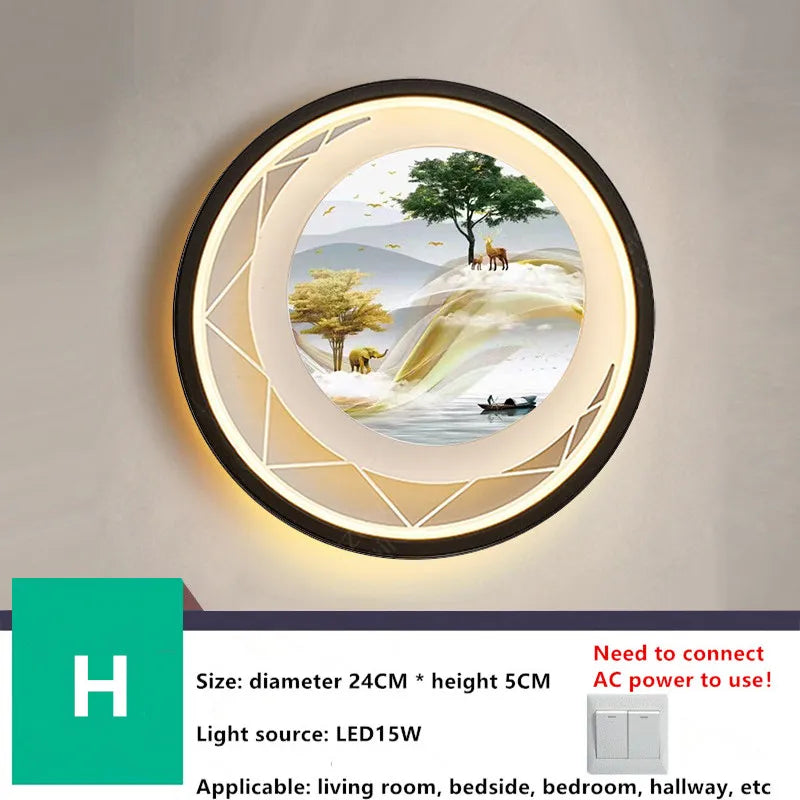 Applique murale en fer style chinois pour chambre – Oriensio