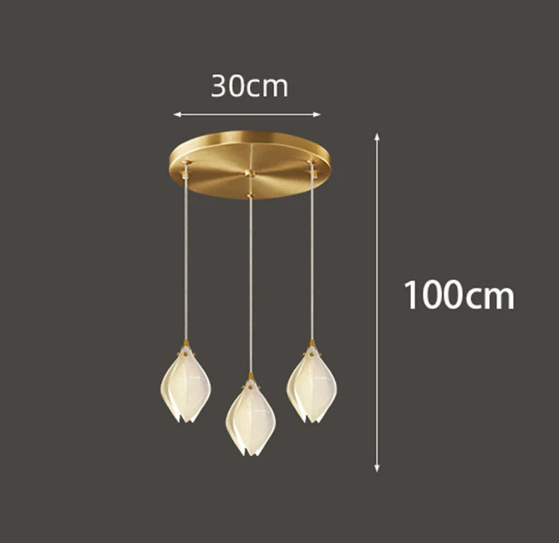 Moderne glazen hanglamp voor woonkamer – Solistar