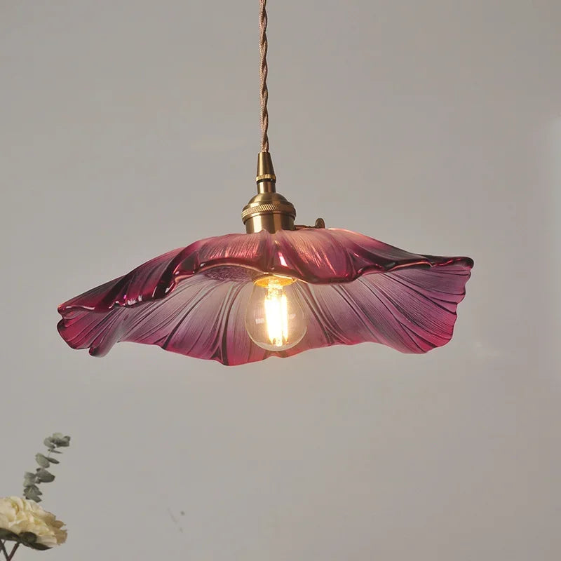 Hanglamp Elegant Bloemvorm Perfecte Helderheid Paars – Altrium