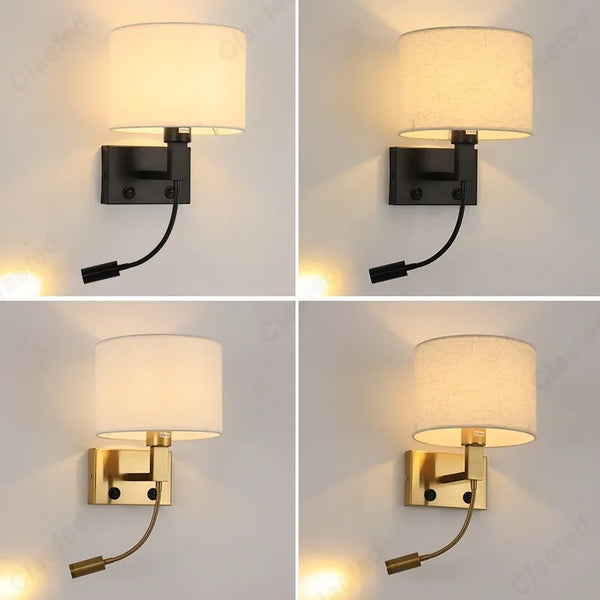 Applique murale en tissu LED pour chambre – Armoniel