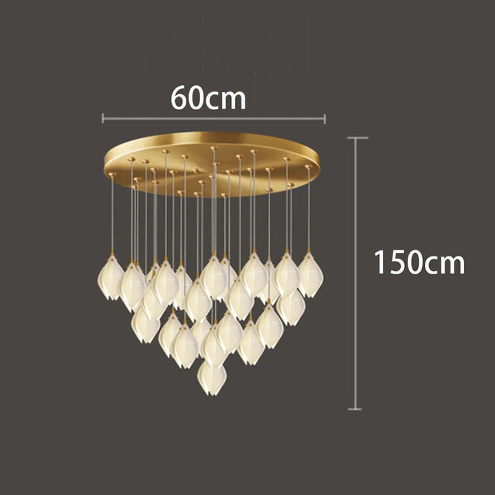 Suspension en verre moderne pour salon – Solistar