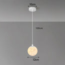 Moderne LED hanglamp in wit metaal – Moonéclat