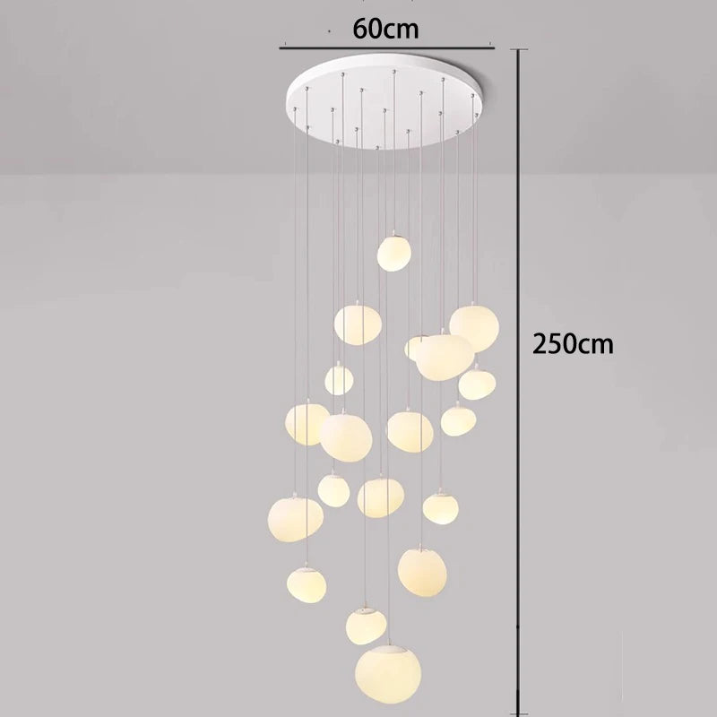 Lustre moderne en alliage pour salons et escaliers – Orialys