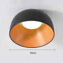 Modern ceiling light in black metal and wood – Maderique